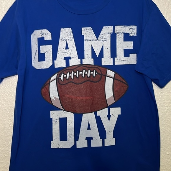 Port and Company game day, blue T-shirt, size large - Picture 2 of 7